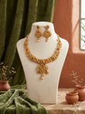 Rajvanshi Peacock Necklace Set