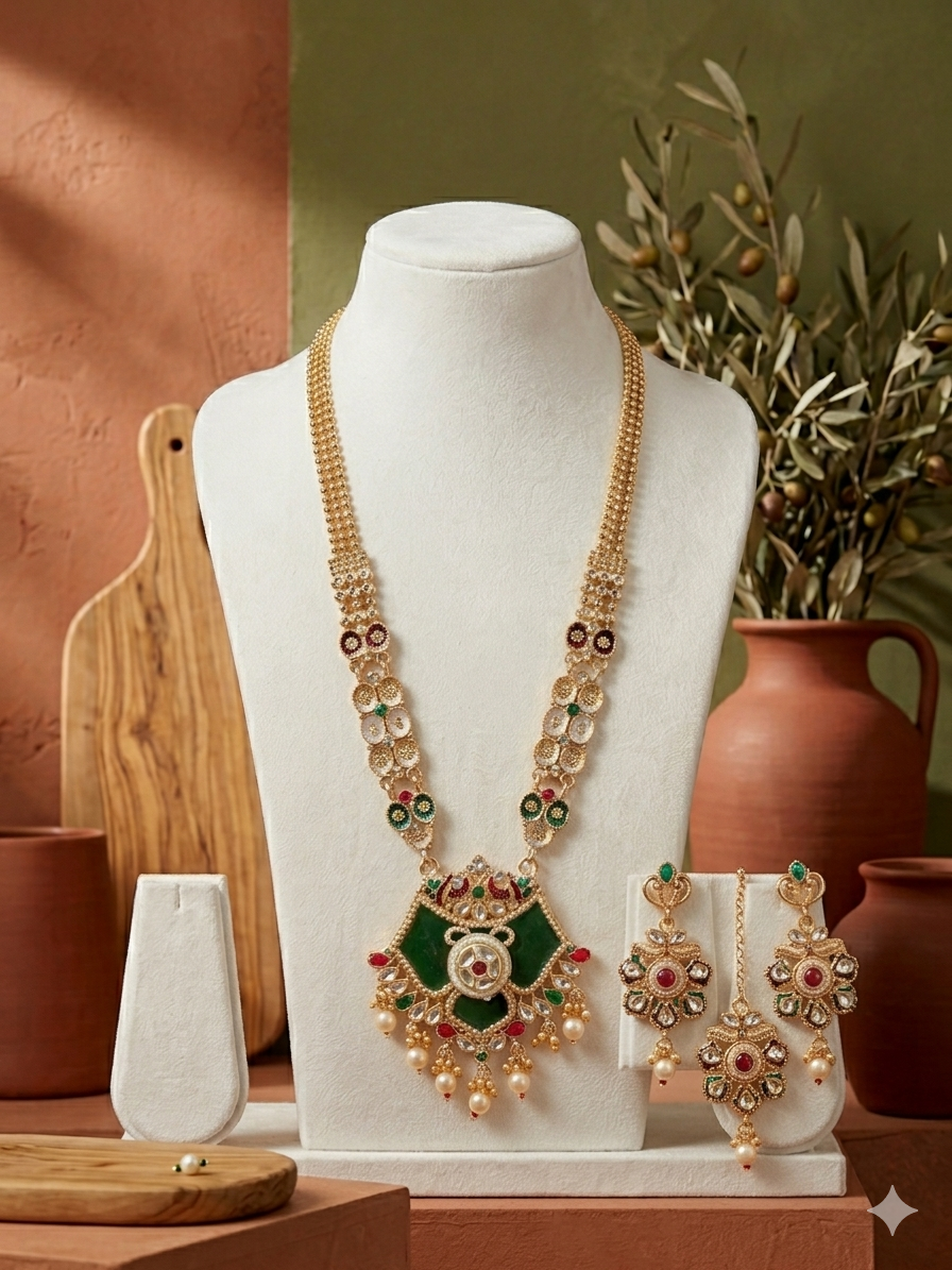 Meher Multicolour Pendant Set