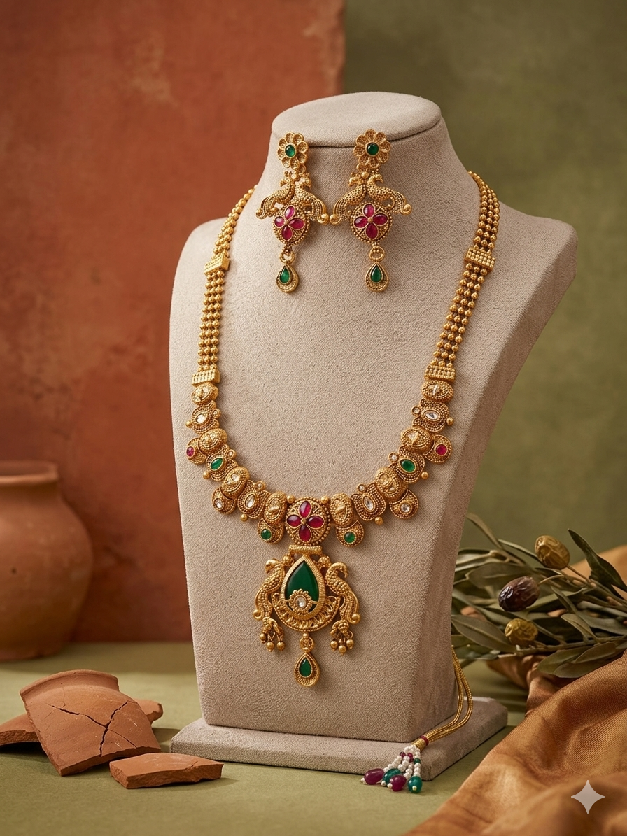 Chandrika Antique Temple Set