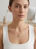 Golden Sun minimal chain pendant set