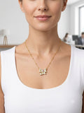 Pookie Ribbon minimal chain pendant set