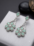Elegant floral drop earrings