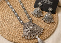 Antique Oxidized Silver Statement Necklace Set