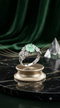 Mint Green Stone Statement Ring
