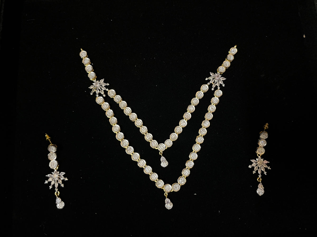Double layered AD Necklace